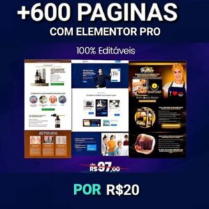 Elementor Pro Pack: 600 Editable Sales Page Templates